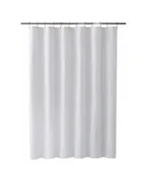 GoodGram Basics Splash Guard Waterproof White Fabric Shower Curtain Liner With Rust Proof Metal Grommets - Standard Size