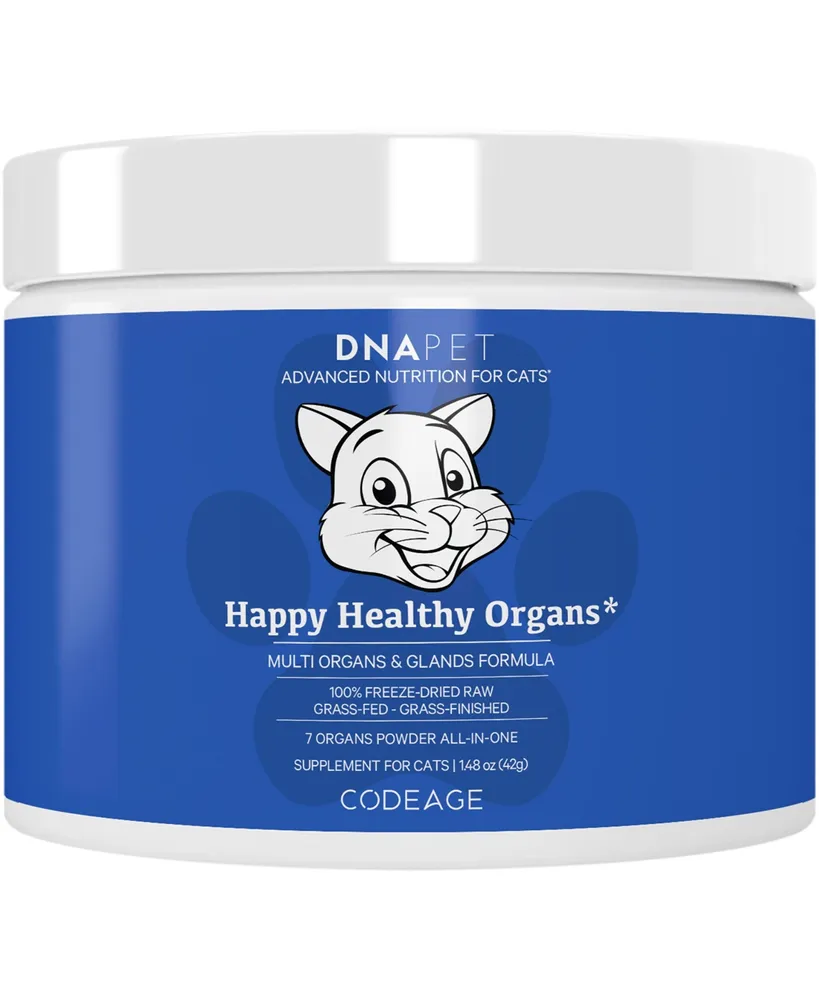 Dna Pet Codeage Happy Healthy Organs & Glands Supplement For Cats -1.48oz