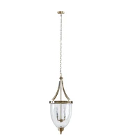 Martha Stewart Camden 4-Light Glass Bowl Shaped Chandelier