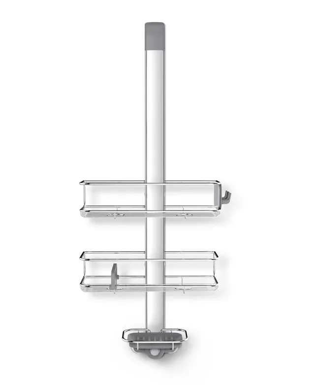 Home Expressions Smart-Stick 2 Tier Shower Caddy, Color: White