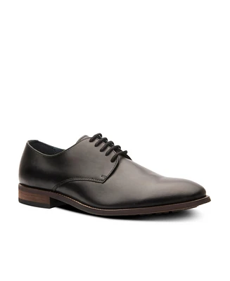 Men's York Oxford Dress Casual Lace-Up Plain Toe Derby Leather Shoes