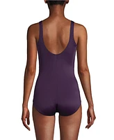 Lands' End Women's Ddd-Cup Chlorine Resistant Soft Cup Tugless Sporty One Piece Swimsuit