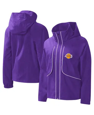Women's G-iii 4Her by Carl Banks Purple Los Angeles Lakers Last Shot Full-Zip Jacket