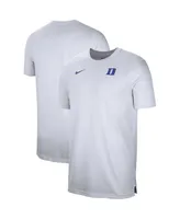 Men's Nike White Duke Blue Devils Sideline Coaches Performance Top