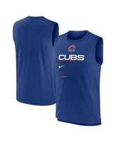 Men's Nike Royal Chicago Cubs Exceed Performance Tank Top