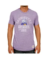 Men's Original Retro Brand Heather Purple Washington Huskies Vintage-Like Tri-Blend T-shirt