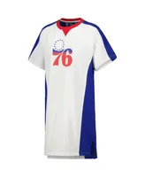 Women's G-iii 4Her by Carl Banks White Philadelphia 76ers Free Throw T-shirt Dress