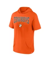 Men's Fanatics Orange Oklahoma State Cowboys Outline Lower Arch Hoodie T-shirt