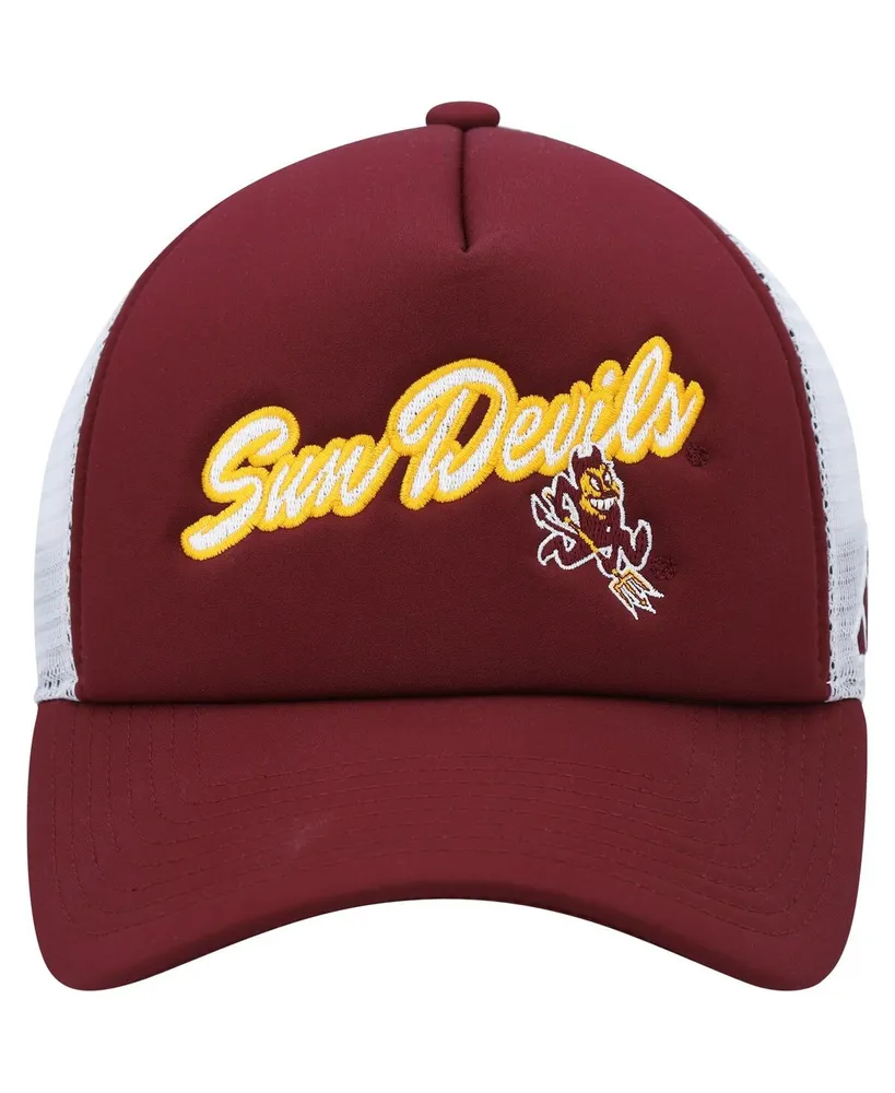 Men's adidas Maroon Arizona State Sun Devils Script Trucker Snapback Hat