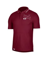 Men's Nike Crimson Oklahoma Sooners Wordmark Performance Polo Shirt