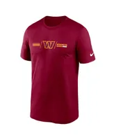 Men's Nike Burgundy Washington Commanders Horizontal Lockup Legend T-shirt