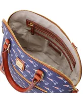 Women's Dooney & Bourke New England Patriots Signature Domed Zip Satchel Purse