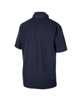 Men's Nike Navy Penn State Nittany Lions Coaches Quarter-Zip Short Sleeve Jacket