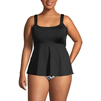 Lands' End Plus G-Cup Flutter Scoop Neck Tankini Top