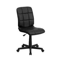 Emma+Oliver Mid-Back Quilted Vinyl Swivel Task Office Chair