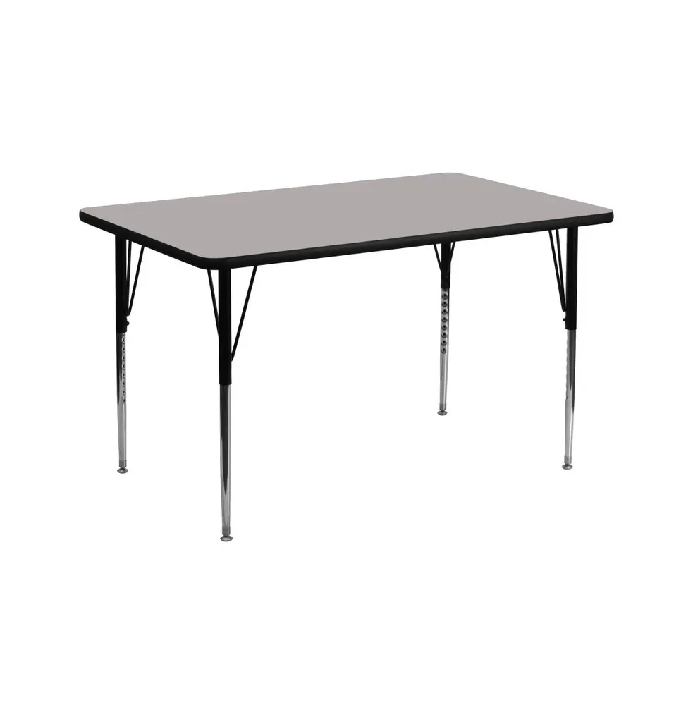 Emma+Oliver 30X60 Rectangle Hp Laminate Adjustable Activity Table