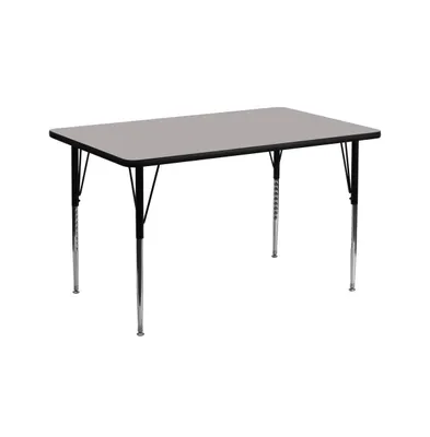 Emma+Oliver 30X60 Rectangle Hp Laminate Adjustable Activity Table