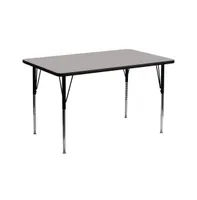 Emma+Oliver 30X60 Rectangle Hp Laminate Adjustable Activity Table