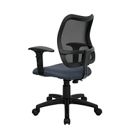 Emma+Oliver Mid-Back Mesh Swivel Task Office Chair With Adjustable Arms