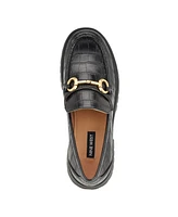 Nine West Women's Allmy Round Toe Lug Sole Casual Loafers