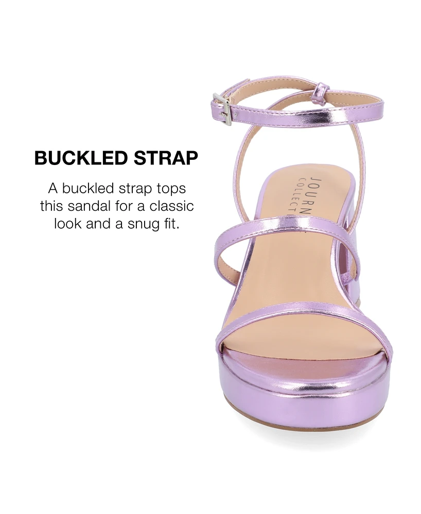 Journee Collection Women's Samilee Platform Sandals