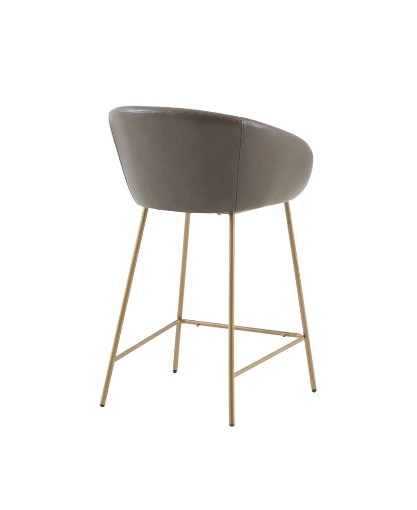 Madison Park Isadora 25.75" Metal Base Counter Stool