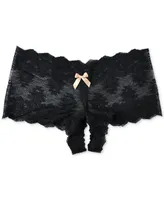 Hanky Panky After Midnight Peek-a-Boo Crotchless Brief 972701