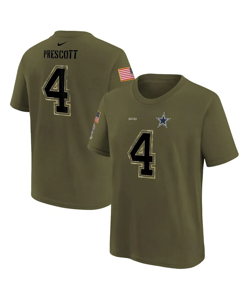 Dak Prescott Dallas Cowboys Youth Mainliner Player Name & Number Long  Sleeve T-Shirt - Navy