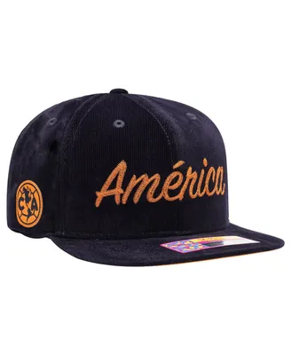 Men's Navy Club America Plush Snapback Hat