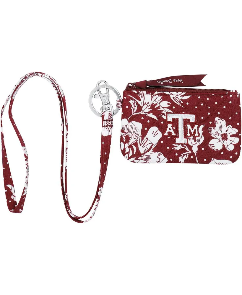 Vera Bradley Auburn Tigers Rain Garden Front-Zip Wristlet