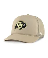 Men's '47 Brand Khaki Colorado Buffaloes Foam Front Mesh Trucker Snapback Hat