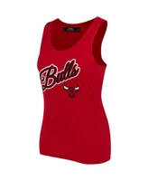 Women's Pro Standard Red Chicago Bulls Script Tank Top