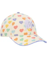 Big Girls '47 Brand White Miami Marlins Delight Clean Up Adjustable Hat