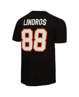Men's Mitchell & Ness Eric Lindros Black Philadelphia Flyers Name and Number T-shirt