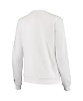 Women's Colosseum White Notre Dame Fighting Irish Campanile Pullover Sweatshirt