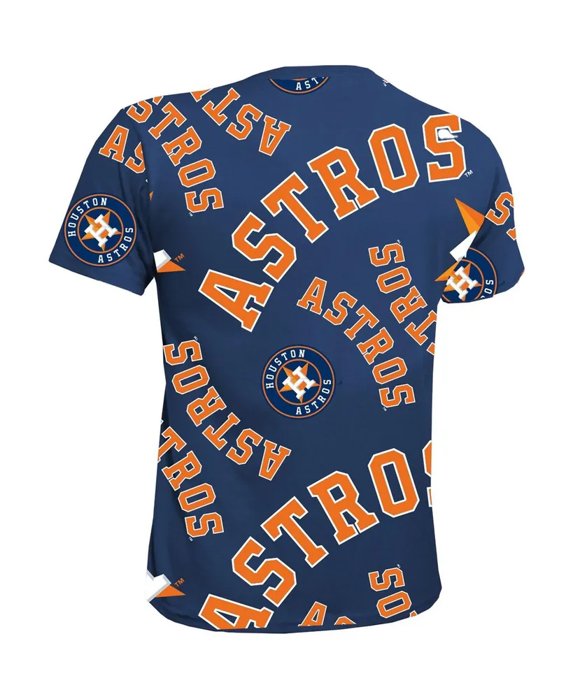 Big Boys and Girls Stitches Navy Houston Astros Allover Team T-shirt