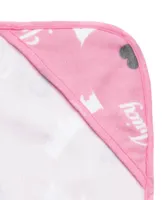 Juicy Couture Microfiber Hooded Pet Towel, Scottie Hearts