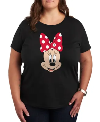 Air Waves Trendy Plus Minnie Mouse Graphic T-shirt