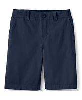 Lands' End Girls School Uniform Elastic Waist Pull On Shorts