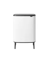 Bo Touch Top Hi Dual Compartment Trash Can, 2 x 8 Gallon, 2 x 30 Liter