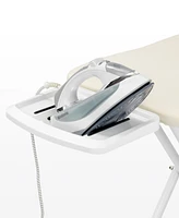 Ironing Board C, 49" x 18", 124 x 45 Centimeter - Solid Steam Iron Rest, 1" 25 Millimeter White Frame