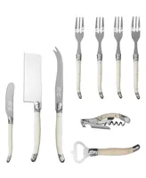 French Home Essential 9-Piece Charcuterie and Barware Set with Faux Ivory Handles