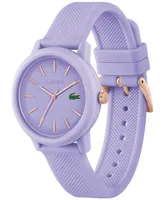 Lacoste Unisex L.12.12 Lavender Silicone Strap Watch 36mm