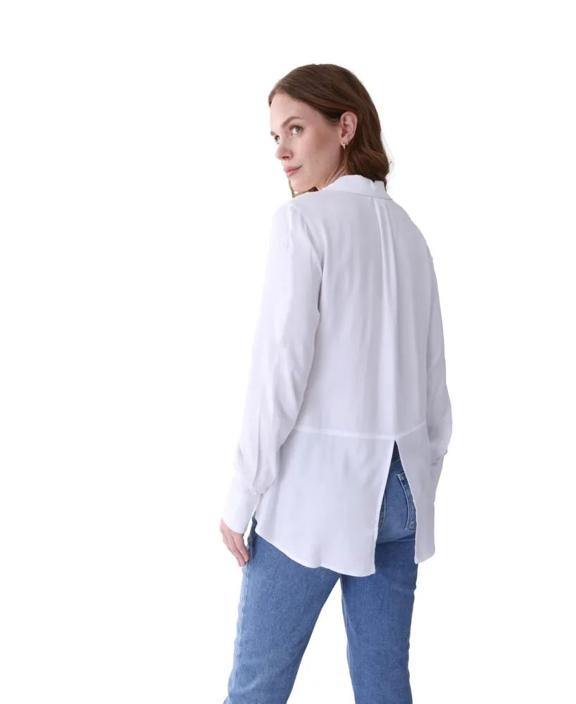 Women's Maternity Classic Button Down Shirt