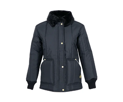 RefrigiWear Plus Size Insulated Iron-Tuff Polar Jacket with Soft Fleece Collar