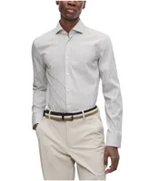 Boss by Hugo Men's Striped Performance-Stretch Fabric Slim-Fit Dress Shirt