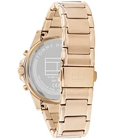 Tommy Hilfiger Women's Multifunction Carnation Gold-Tone Stainless Steel Watch 38mm