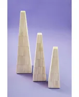 Gauri Kohli Nanke Decorative Obelisk Sculptures, Set of 3