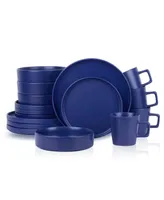 Stone Lain Cleo 16 Pieces Dinnerware Set, Service For 4
