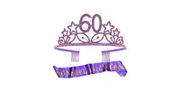 MEANT2TOBE 60th Birthday Sash and Tiara for Women